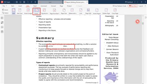 How to erase words on a PDF document .